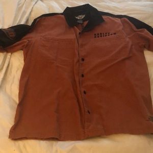 Harley Davidson MENS button down